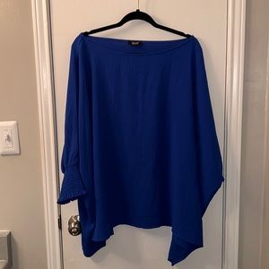 Blue flow blouse